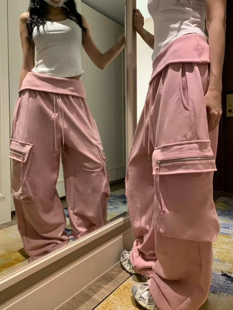 Badcalm - Korean Women Fashion - #thatsdarling - Cargo Jogger Pants - 9