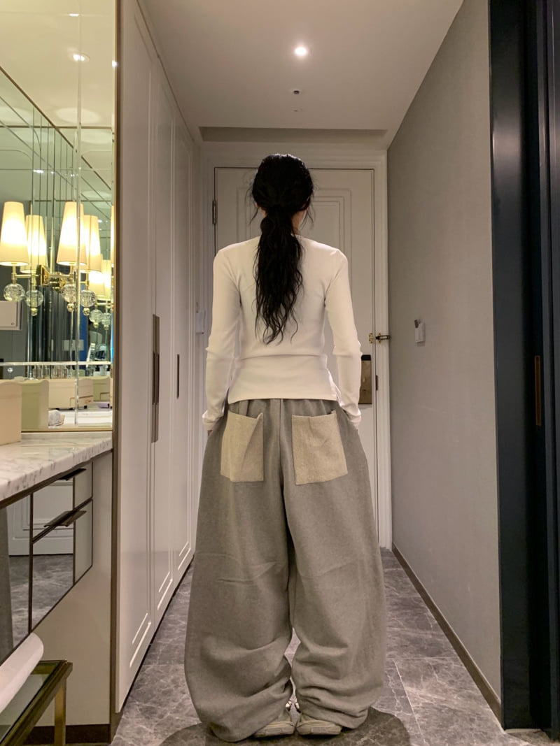 Badcalm - Korean Women Fashion - #thatsdarling - City Embroidery Pants - 6