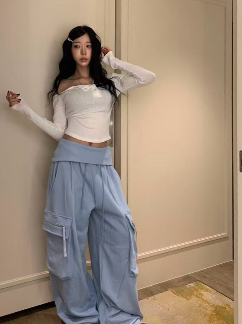 Badcalm - Korean Women Fashion - #thelittlethings - Cargo Jogger Pants - 10
