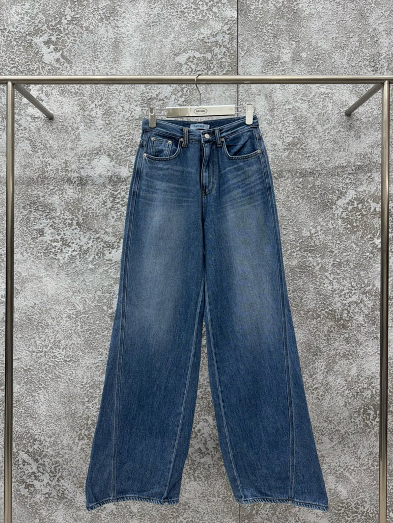Badcalm - Korean Women Fashion - #womensfashion - Line Wide Bootcut Pants - 11