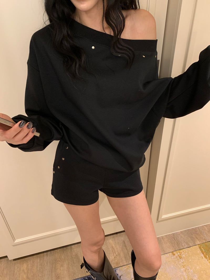 Badcalm - Korean Women Fashion - #womensfashion - Piece Shoulder Set - 5