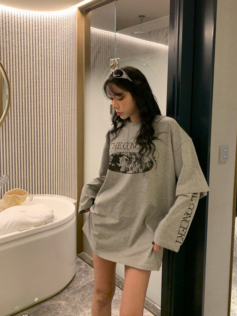 Badcalm - Korean Women Fashion - #womensfashion - Concert Layered Tee - 10