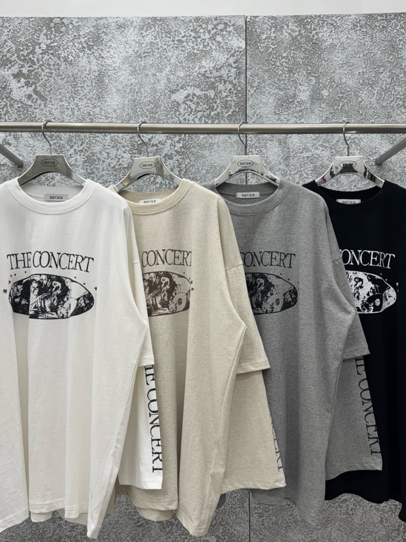 Badcalm - Korean Women Fashion - #womensfashion - Concert Layered Tee - 12