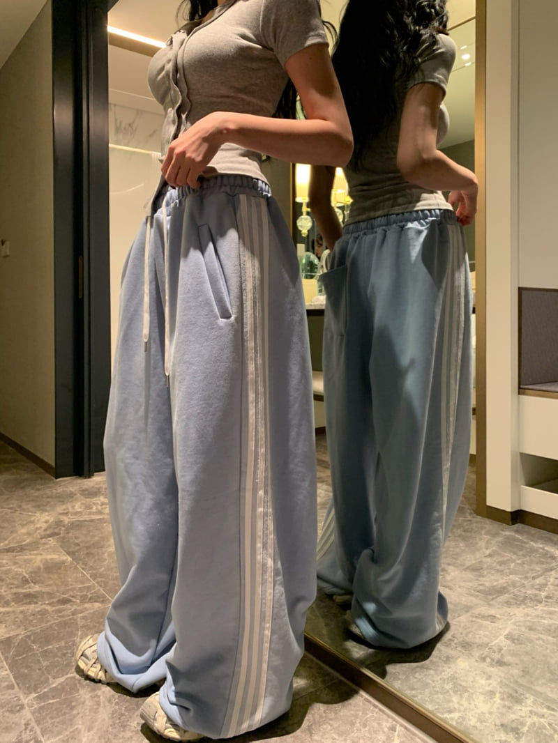 Badcalm - Korean Women Fashion - #womensfashion - Brush Line Pants - 10
