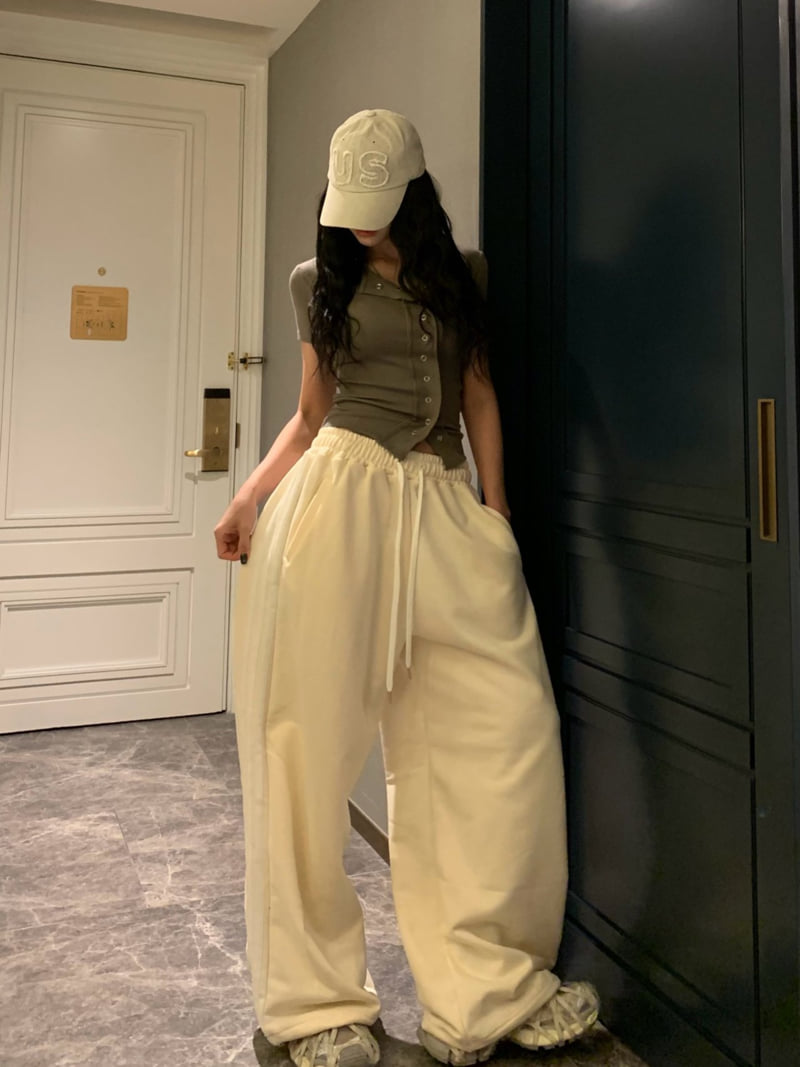 Badcalm - Korean Women Fashion - #womensfashion - Brush Line Pants - 12