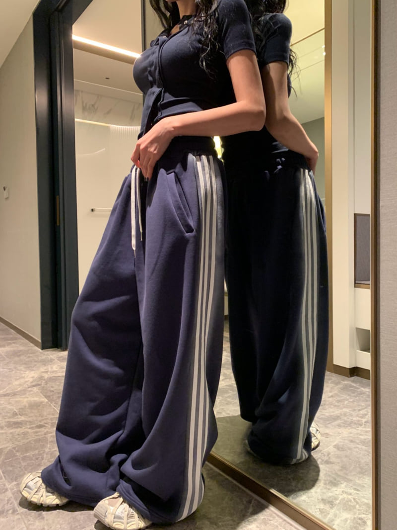 Badcalm - Korean Women Fashion - #womensfashion - Brush Line Pants - 8