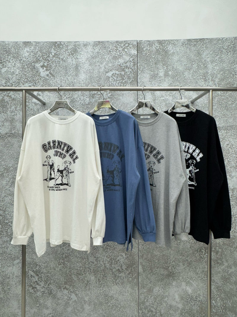 Badcalm - Korean Women Fashion - #womensfashion - Puppy Boxy Tee - 11