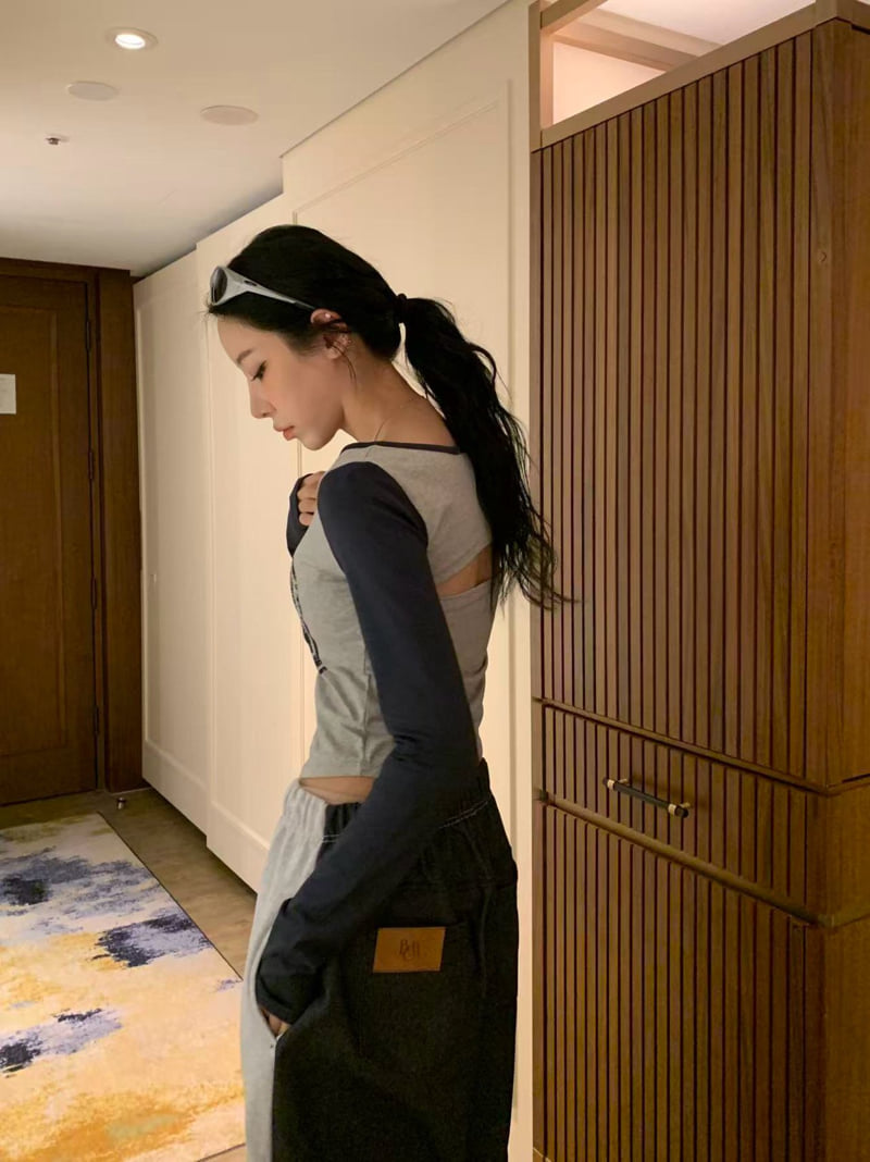 Badcalm - Korean Women Fashion - #momslook - 98 Raglan Tee - 4