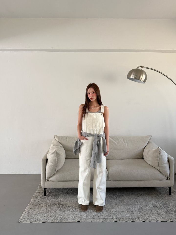 Baguette - Korean Women Fashion - #momslook - Cotton Overall Pants - 3