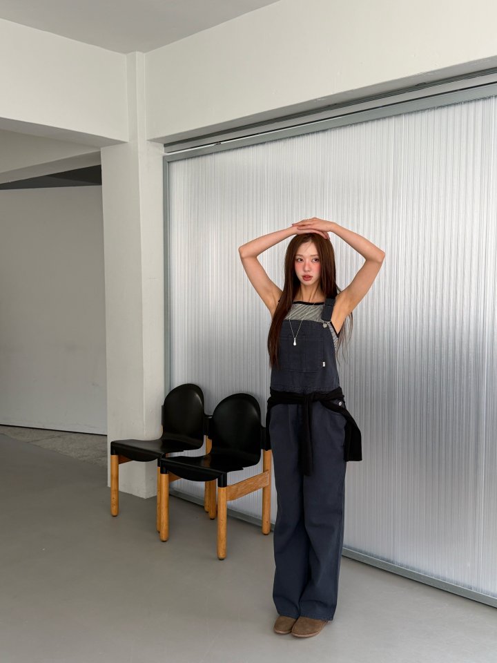 Baguette - Korean Women Fashion - #momslook - Cotton Overall Pants - 7