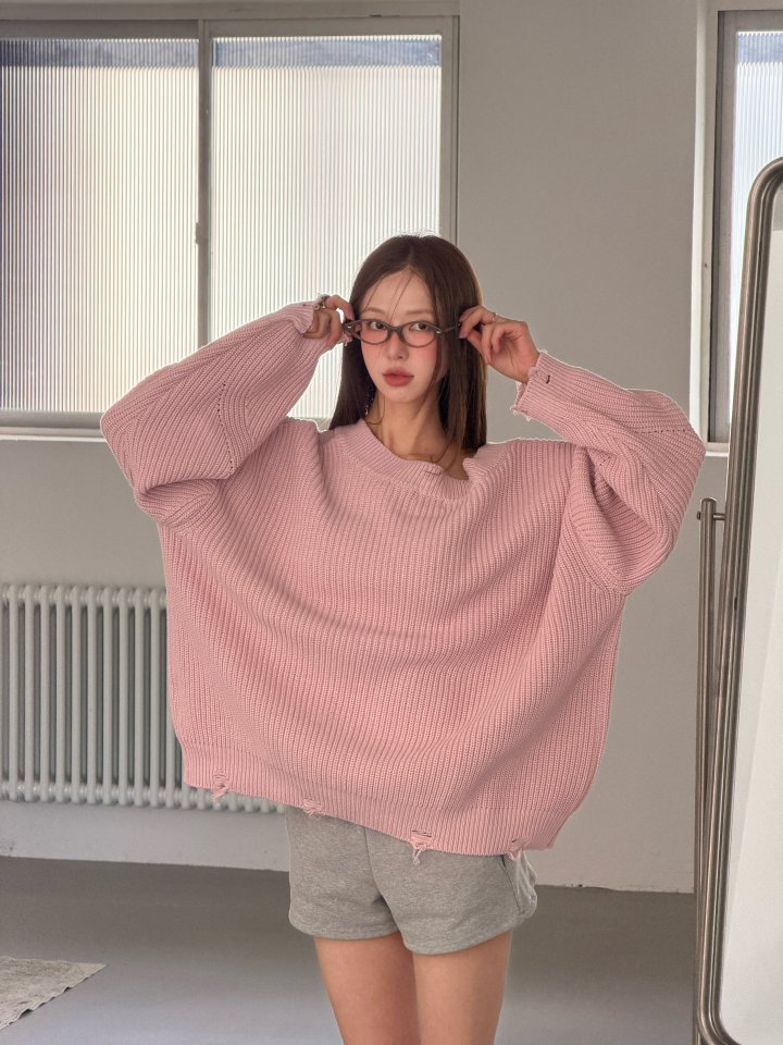 Baguette - Korean Women Fashion - #momslook - Vintage Waffle Knit Cardigan - 8