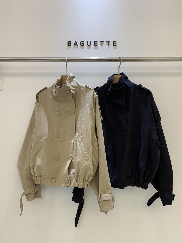 Baguette - Korean Women Fashion - #momslook - Double Short Trench Coat