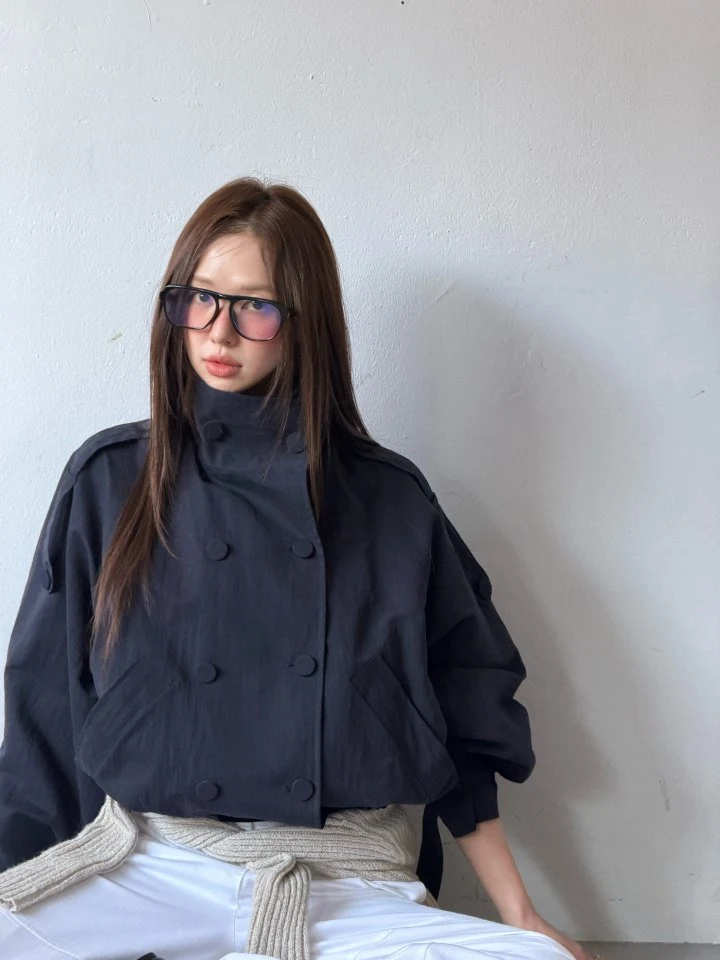 Baguette - Korean Women Fashion - #momslook - Double Short Trench Coat - 9