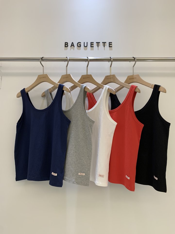 Baguette - Korean Women Fashion - #momslook - Silket U-Neck Sleeveless Top
