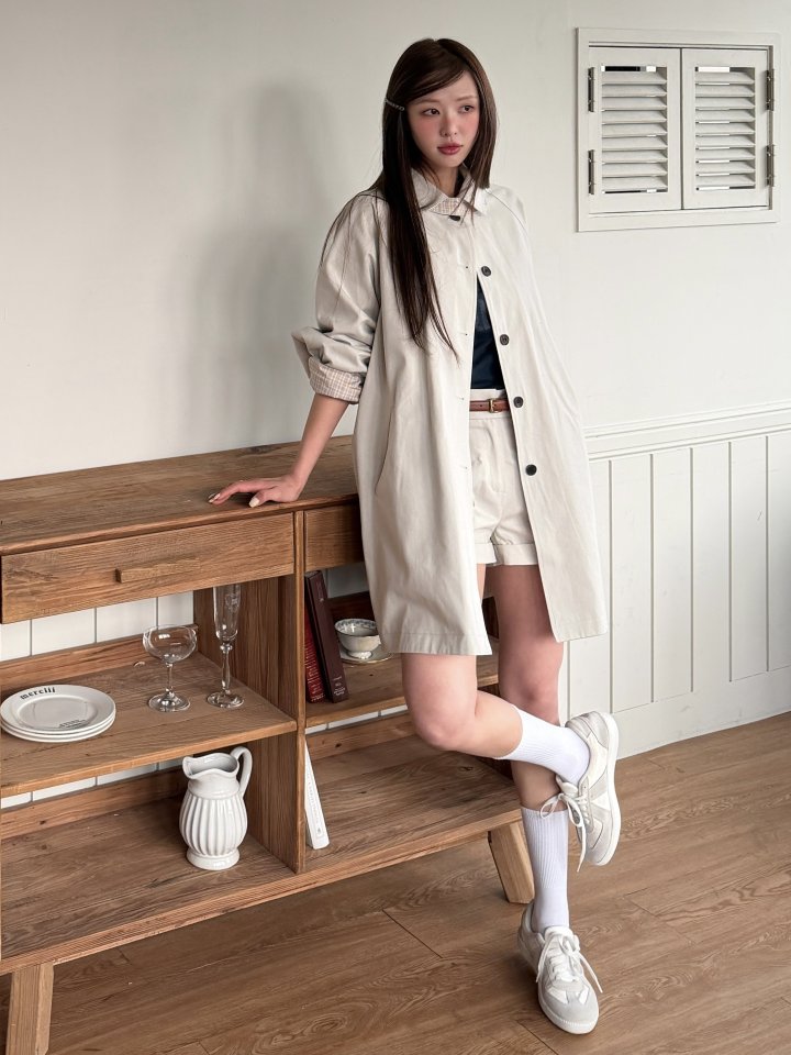 Baguette - Korean Women Fashion - #momslook - Tommy Reversible Trench Coat - 5