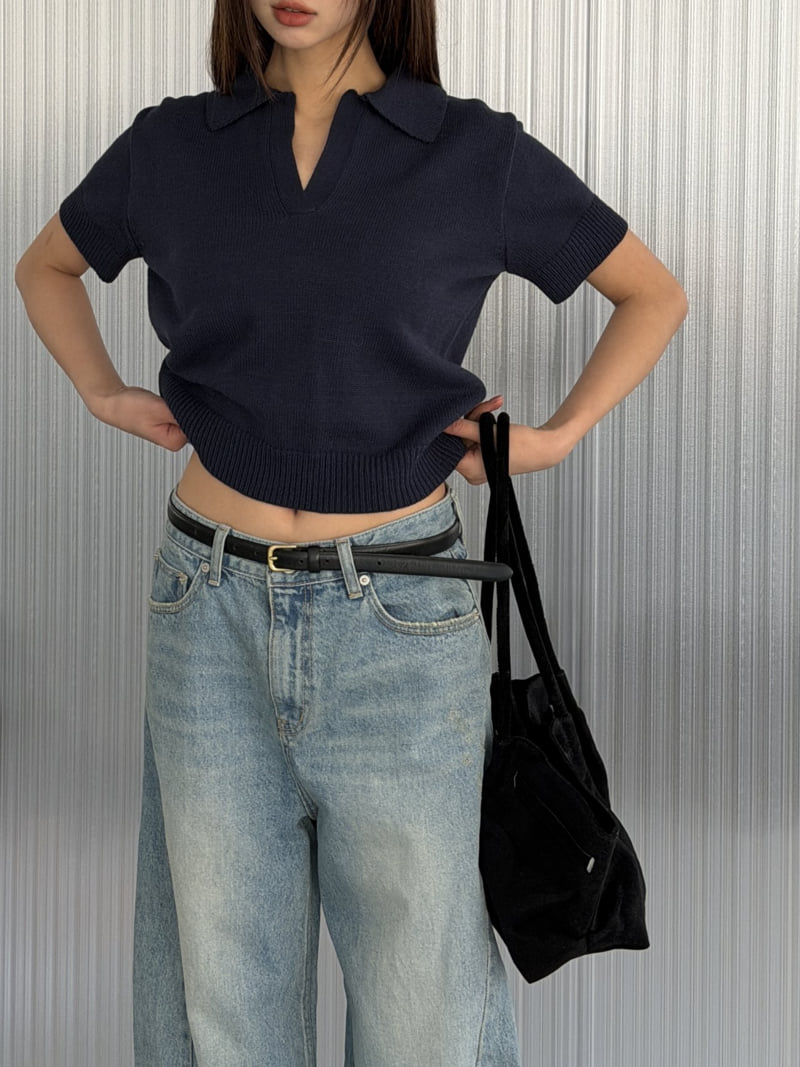 Baguette - Korean Women Fashion - #momslook - Curved Denim Jeans - 4