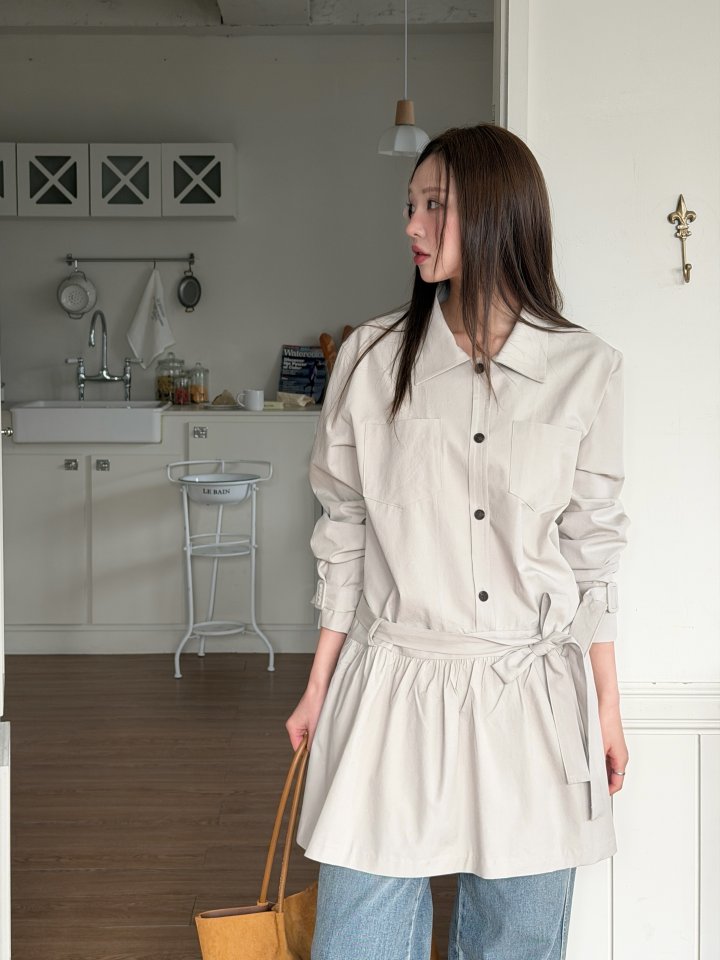 Baguette - Korean Women Fashion - #pursuepretty - Trench One-piece - 7