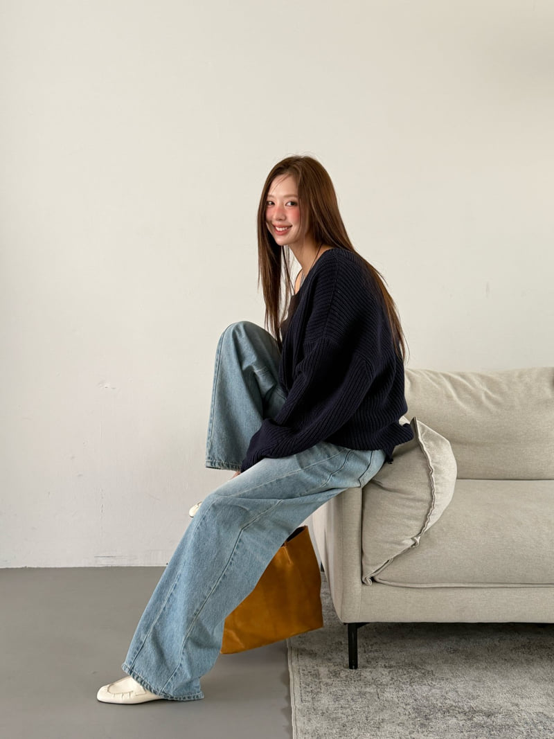 Baguette - Korean Women Fashion - #pursuepretty - Curved Denim Jeans - 8