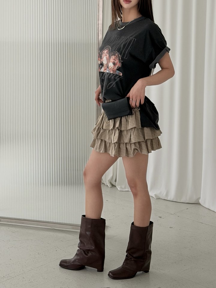 Baguette - Korean Women Fashion - #restrostyle - Pio Tiered Skirt - 2