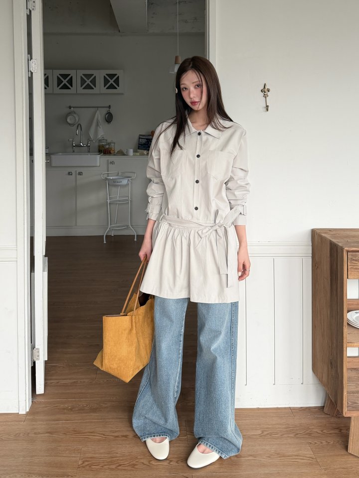 Baguette - Korean Women Fashion - #vintagekidsstyle - Trench One-piece - 6
