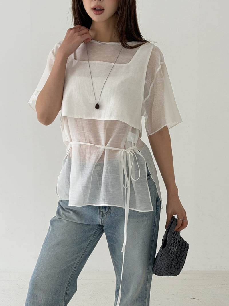 Baguette - Korean Women Fashion - #vintagekidsstyle - Jane Double-Layer Blouse - 9