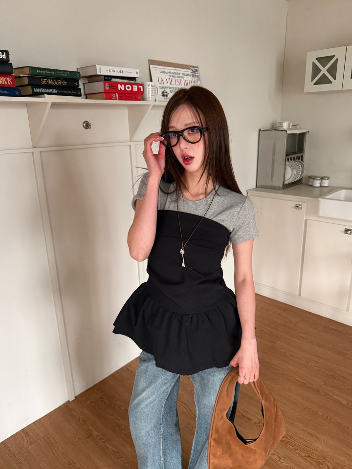 Baguette - Korean Women Fashion - #womensfashion - Double Layer Blouse - 8