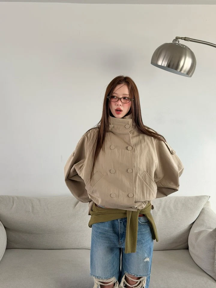Baguette - Korean Women Fashion - #womensfashion - Double Short Trench Coat - 6