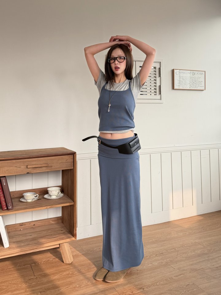 Baguette - Korean Women Fashion - #womensfashion - Ribbed Basic Set - 5