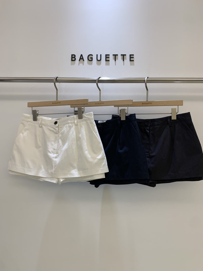 Baguette - Korean Women Fashion - #womensfashion - Weave Skirt Pants