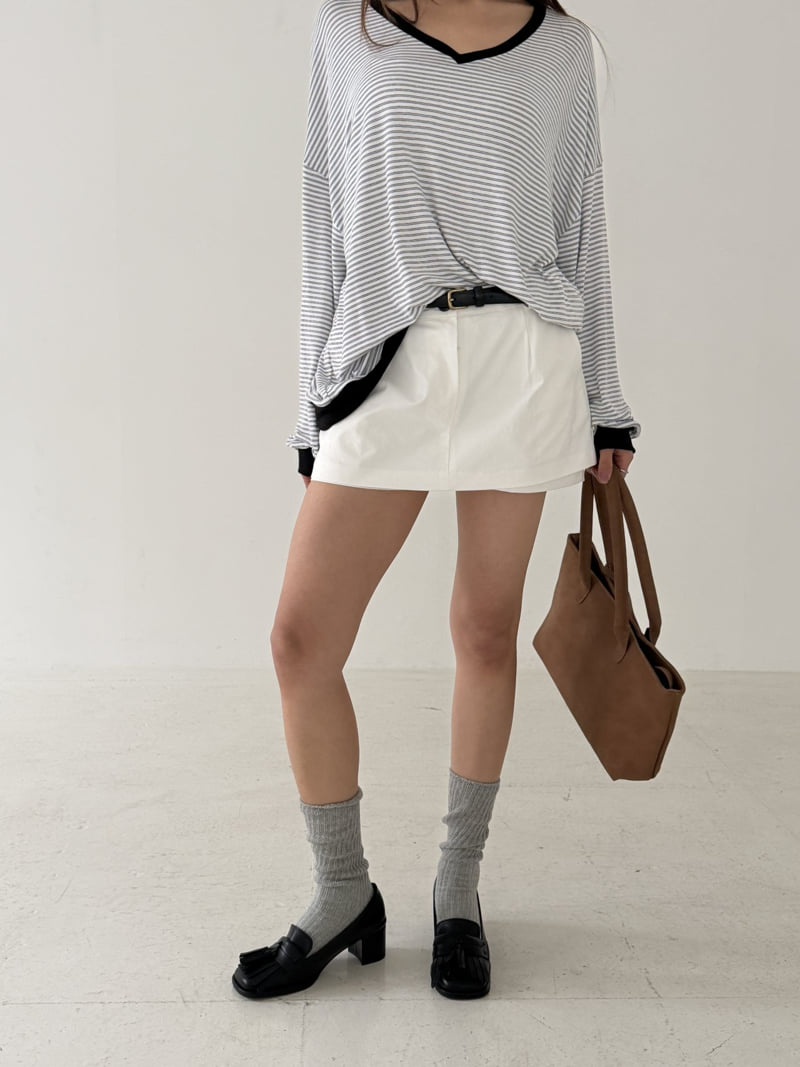 Baguette - Korean Women Fashion - #womensfashion - Weave Skirt Pants - 9
