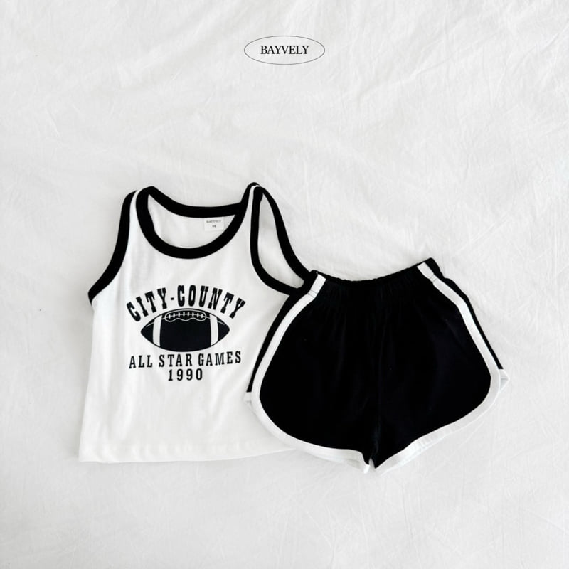 Bayvely - Korean Children Fashion - #kidzfashiontrend - Rugby Sleeveless Set - 4
