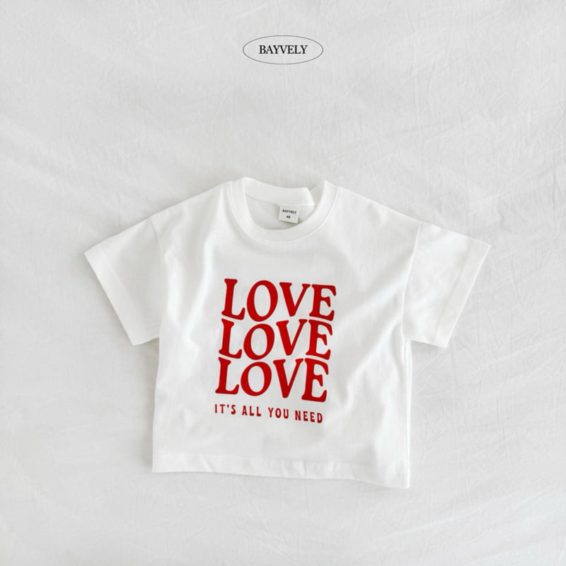 Bayvely - Korean Children Fashion - #Kfashion4kids - Love Tee - 2