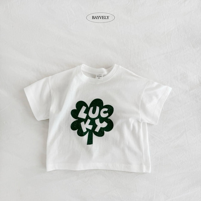 Bayvely - Korean Children Fashion - #childofig - Lucky Short Sleeve Tee - 2