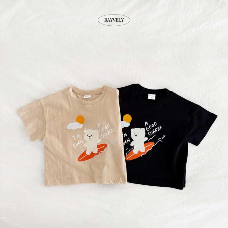Bayvely - Korean Children Fashion - #childofig - Bear Surfer Tee