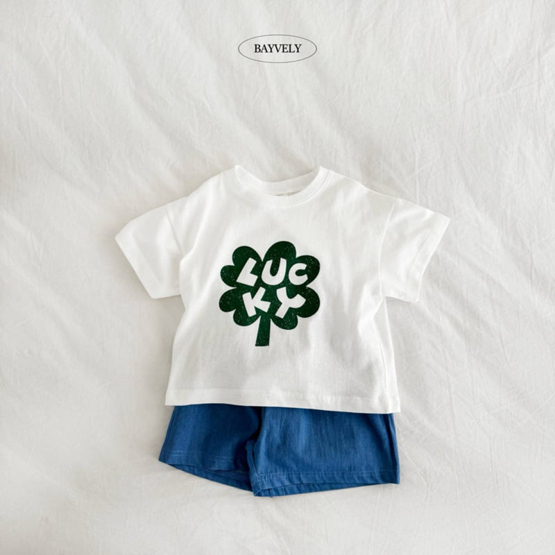 Bayvely - Korean Children Fashion - #childrensboutique - Lucky Short Sleeve Tee - 4
