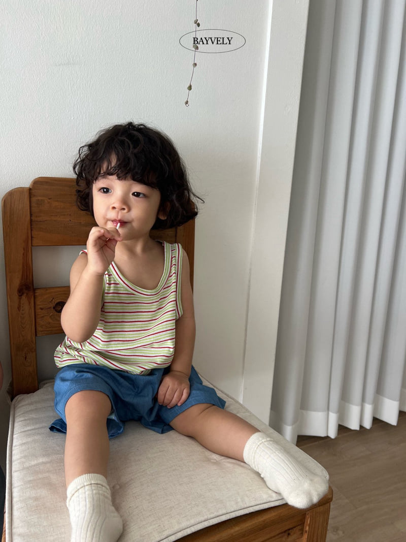Bayvely - Korean Children Fashion - #designkidswear - Over Denim Half Pants - 10