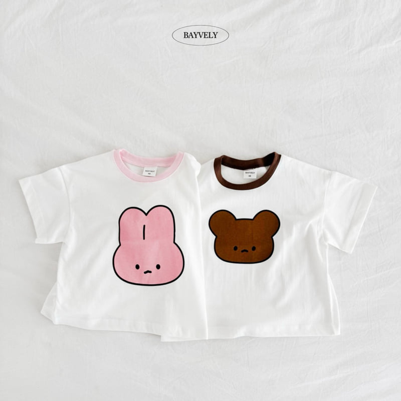 Bayvely - Korean Children Fashion - #discoveringself - Rabbit Bear Tee