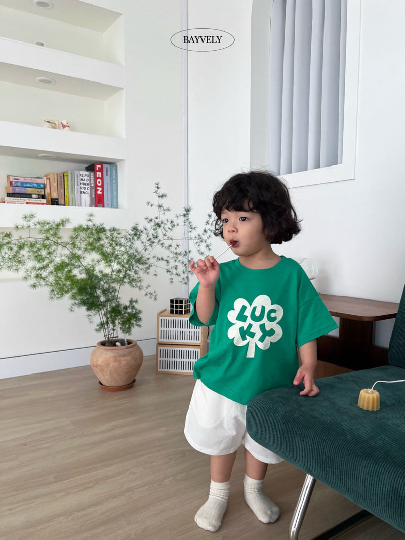Bayvely - Korean Children Fashion - #fashionkids - Lucky Short Sleeve Tee - 6
