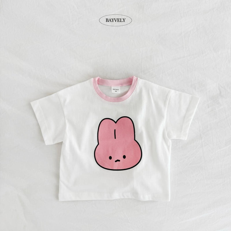 Bayvely - Korean Children Fashion - #fashionkids - Rabbit Bear Tee - 2