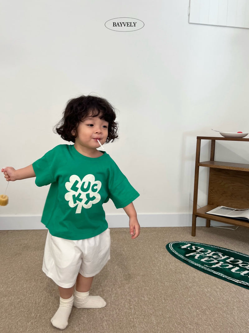 Bayvely - Korean Children Fashion - #kidsshorts - Lucky Short Sleeve Tee - 7
