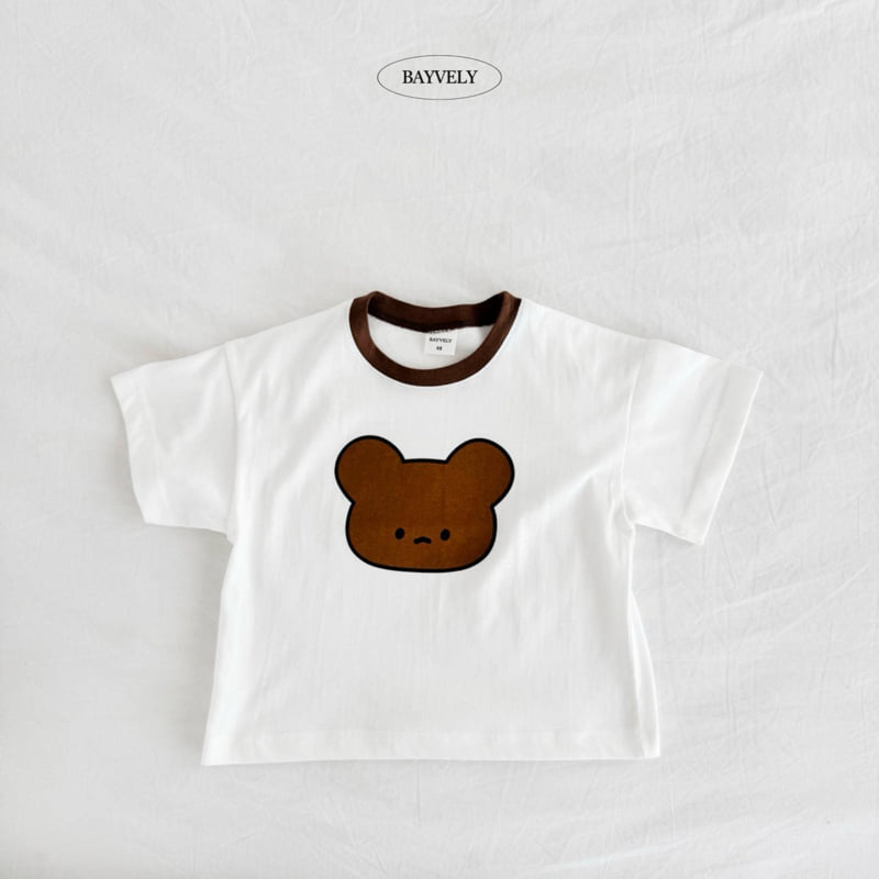 Bayvely - Korean Children Fashion - #kidsshorts - Rabbit Bear Tee - 3