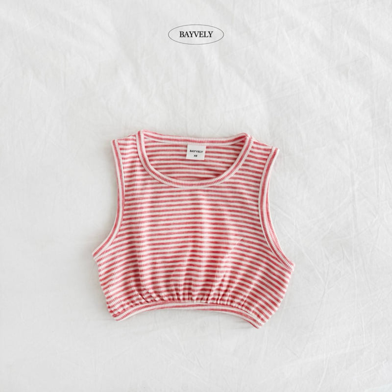 Bayvely - Korean Children Fashion - #kidsstore - Crop Balloon Sleeveless - 2