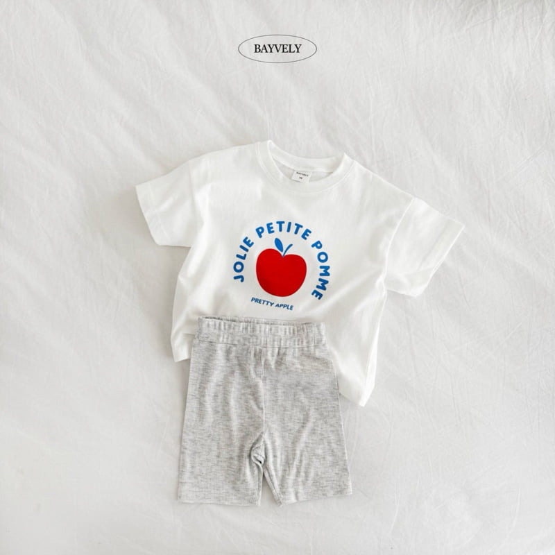 Bayvely - Korean Children Fashion - #kidsstore - Apple Tee - 4