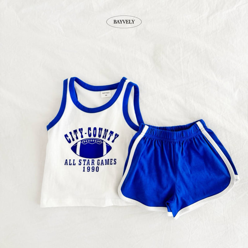 Bayvely - Korean Children Fashion - #kidzfashiontrend - Rugby Sleeveless Set - 3