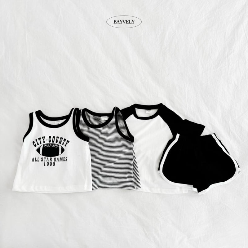 Bayvely - Korean Children Fashion - #littlefashionista - Rugby Sleeveless Set - 5