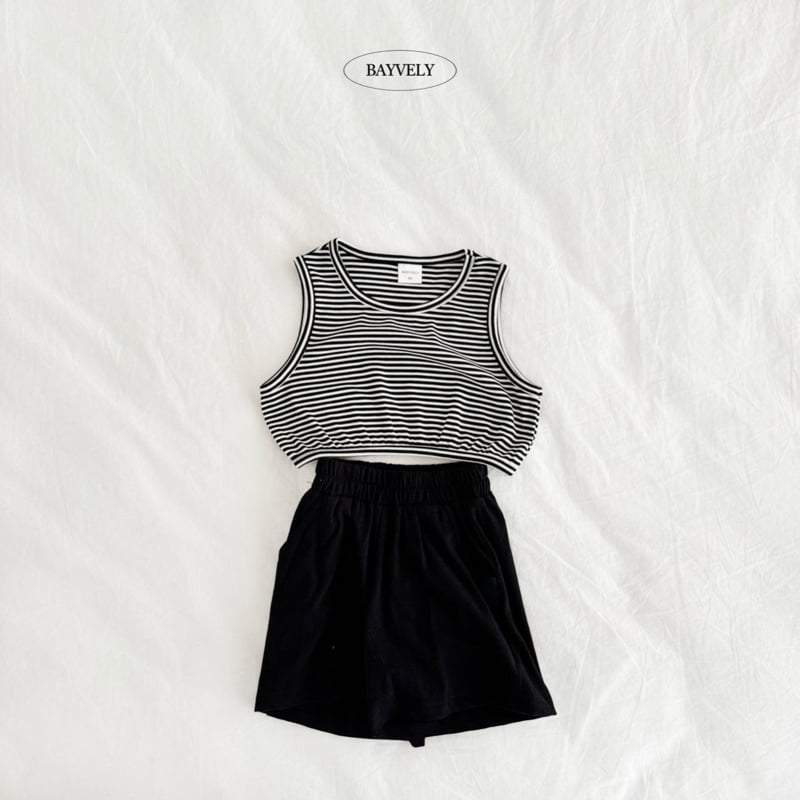 Bayvely - Korean Children Fashion - #magicofchildhood - Crop Balloon Sleeveless - 6