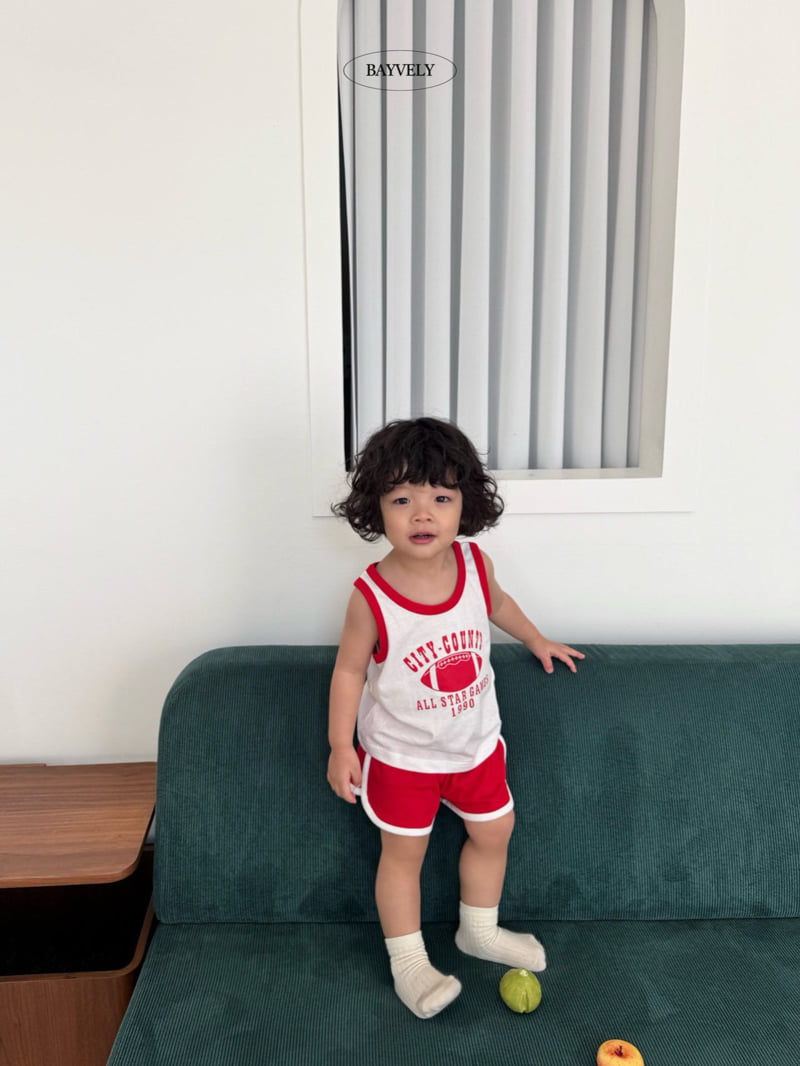 Bayvely - Korean Children Fashion - #prettylittlegirls - Rugby Sleeveless Set - 8