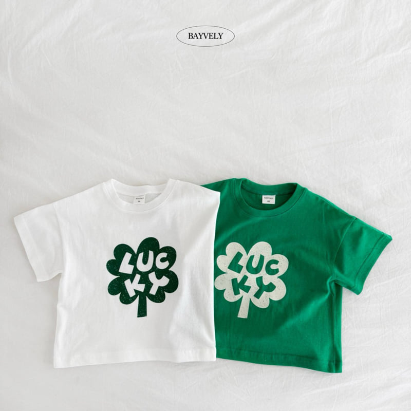 Bayvely - Korean Children Fashion - #stylishchildhood - Lucky Short Sleeve Tee