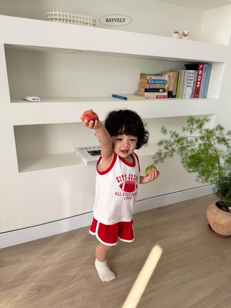 Bayvely - Korean Children Fashion - #todddlerfashion - Rugby Sleeveless Set - 9