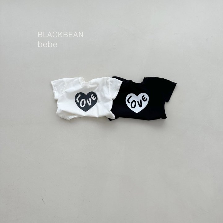 Black Bean - Korean Baby Fashion - #babygirlfashion - Heart Bebe Tee - 2